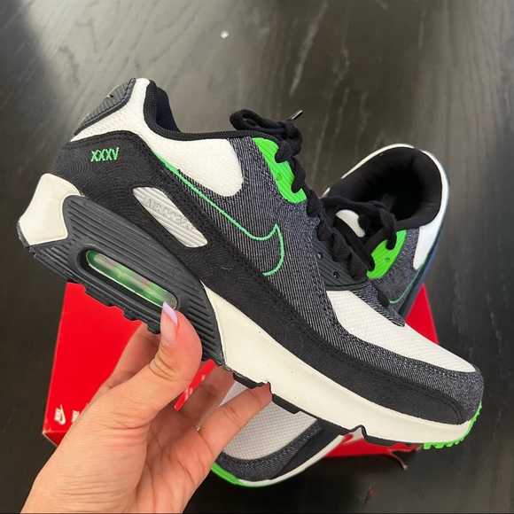 ✔️ New✔️ NIKE Air Max 90 LTR SE 2 GS Obsidian - Picture 3 of 10